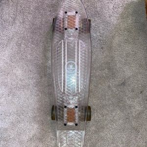 22’ Transparent Skateboard LED light up wheels